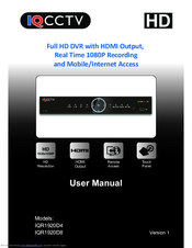 IQ CCTV IQR1920D4 User Manual