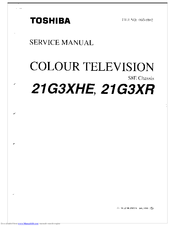 Toshiba 21G3XR Service Manual