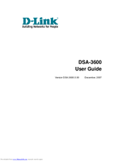 D-Link DSA-3600 User Manual
