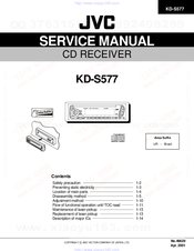 JVC KD-S577 Service Manual