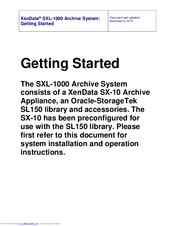 XenData SXL-1000 Getting Started