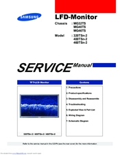 Samsung SyncMaster 320TSn-2 Service Manual