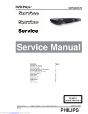 Philips DVP3560KX/78 Service Manual