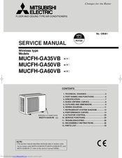 Mitsubishi Electric MUCFH-GA35VB Service Manual