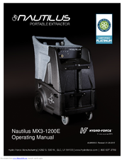 Nautilus MX3-1200E Operating Manual