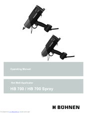 Buhnen HB 700 Spray Operating Manual