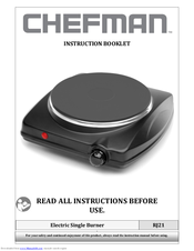 Chefman RJ21 Instruction Booklet
