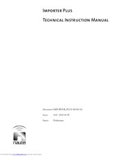Nautel Importer Plus Technical Instruction Manual