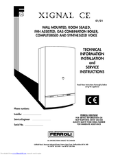 Ferroli XIGNAL CE Technical Information Installation And Service Instructions