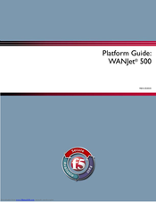F5 WANJet 500 Platform Manual