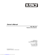DKS 1803 Owner's Manual