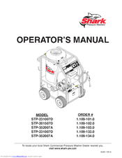 Shark Pressure Washers STP-201507D Operator's Manual