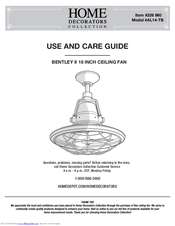 Home Decorators 326 960 AL14-TB Use And Care Manual