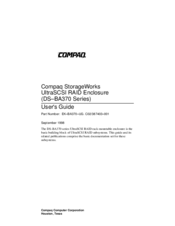 Compaq StorageWorks DS-BA370 Series User Manual