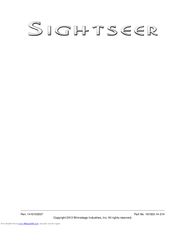 Winnebago 2014 Sightseer Operator's Manual