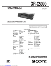 Sony XR-C4103 Service Manual