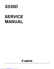 Canon S 530D Service Manual