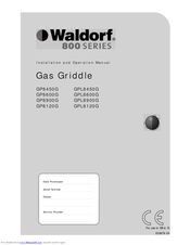 Waldorf GPL8450G Installation And Operation Manual