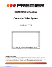 Premier SCR-4417TVD Instruction Manual