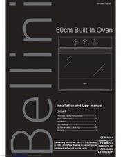 Bellini CEB6801-1F Installation And User Manual