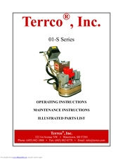 Terrco 01-S Series Operating Instructions Manual