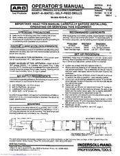 ARO Bant-A-Matic 8248-B Operator's Manual