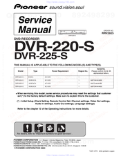 Pioneer DVR-225-S Service Manual