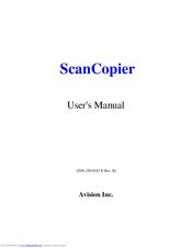 Avision ScanCopier DS300 User Manual