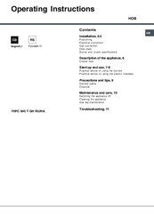 Hotpoint 7HPH 640 RU Operating Instructions Manual
