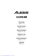Alesis Core1 User Manual