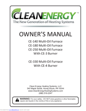 Clean energy CE-180 Manuals | ManualsLib