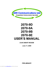 GDI 2070-9E User Manual