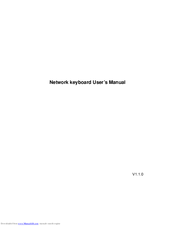 Dahua NKB3000 User Manual