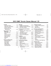 GMC 2012 Terrain Owner's Manual