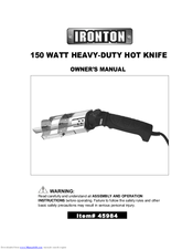 Ironton 45984 Owner's Manual