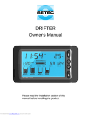 Setec DRIFTER Owner's Manual