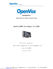 OpenVox B800P User Manual