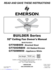 Emerson Builder CF700BS09 Owner's Manual