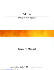 Induction Dynamics S1.8IW Owner's Manual
