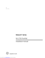 GE Security NX-1750 ProxPad Installation Manual