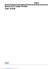 Xerox 4213 User Manual
