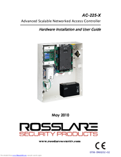 Rosslare AC-225-X Hardware Installation And User's Manual