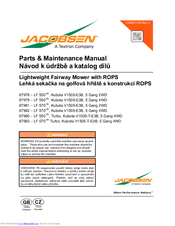 Jacobsen Lightweight Fairway 67982 - LF 570 Parts & Maintenance Manual