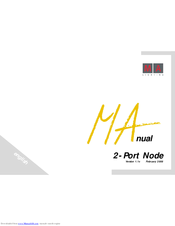 MA lighting 2-Port Node Manual Manual