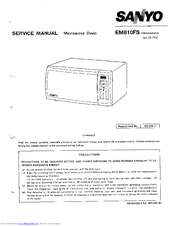 Sanyo EM810FS Service Manual