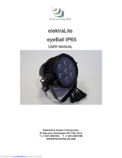 elektraLite eyeBall IP65 User Manual