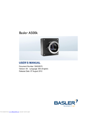 Basler A500k User Manual