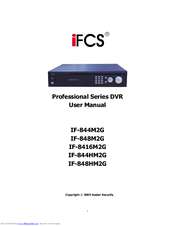 IFCS Professional Series IF-844M2G User Manual