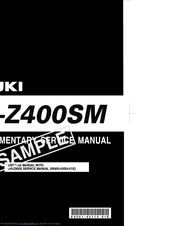 Suzuki 2005 DR-Z400SMK5 Supplementary Service Manual