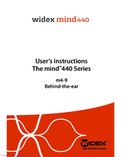 Widex The mind 440 Series User Instructions